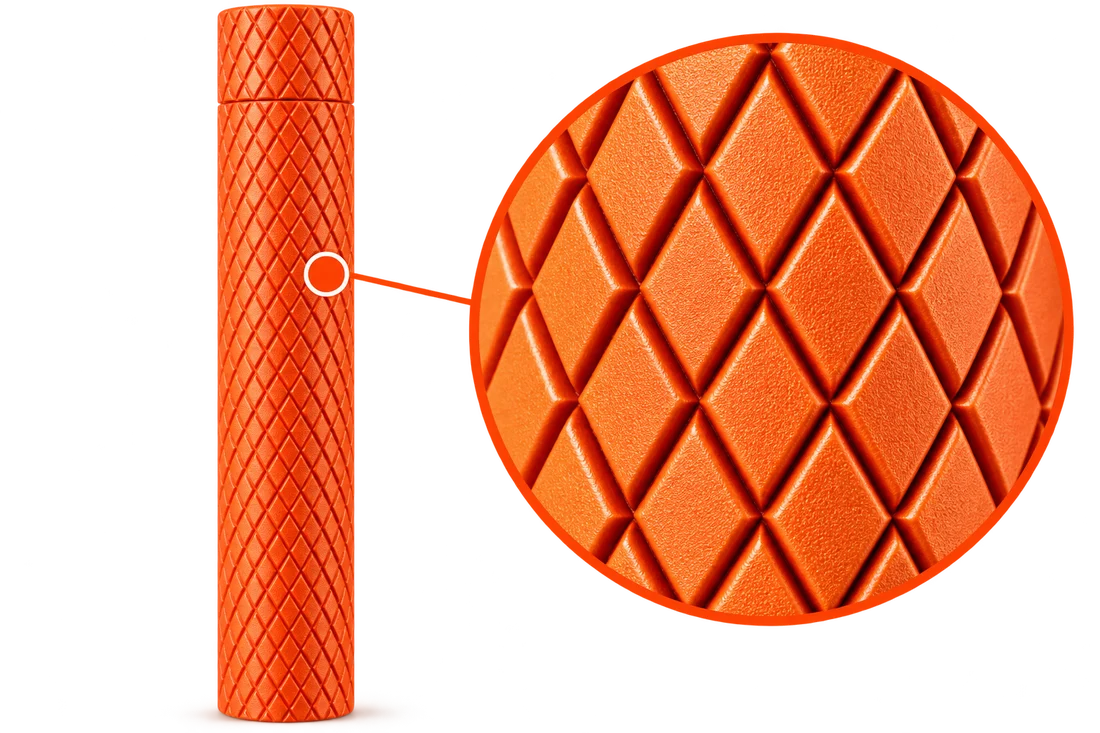 Burnt Orange Riserva with magnified diamond texture
